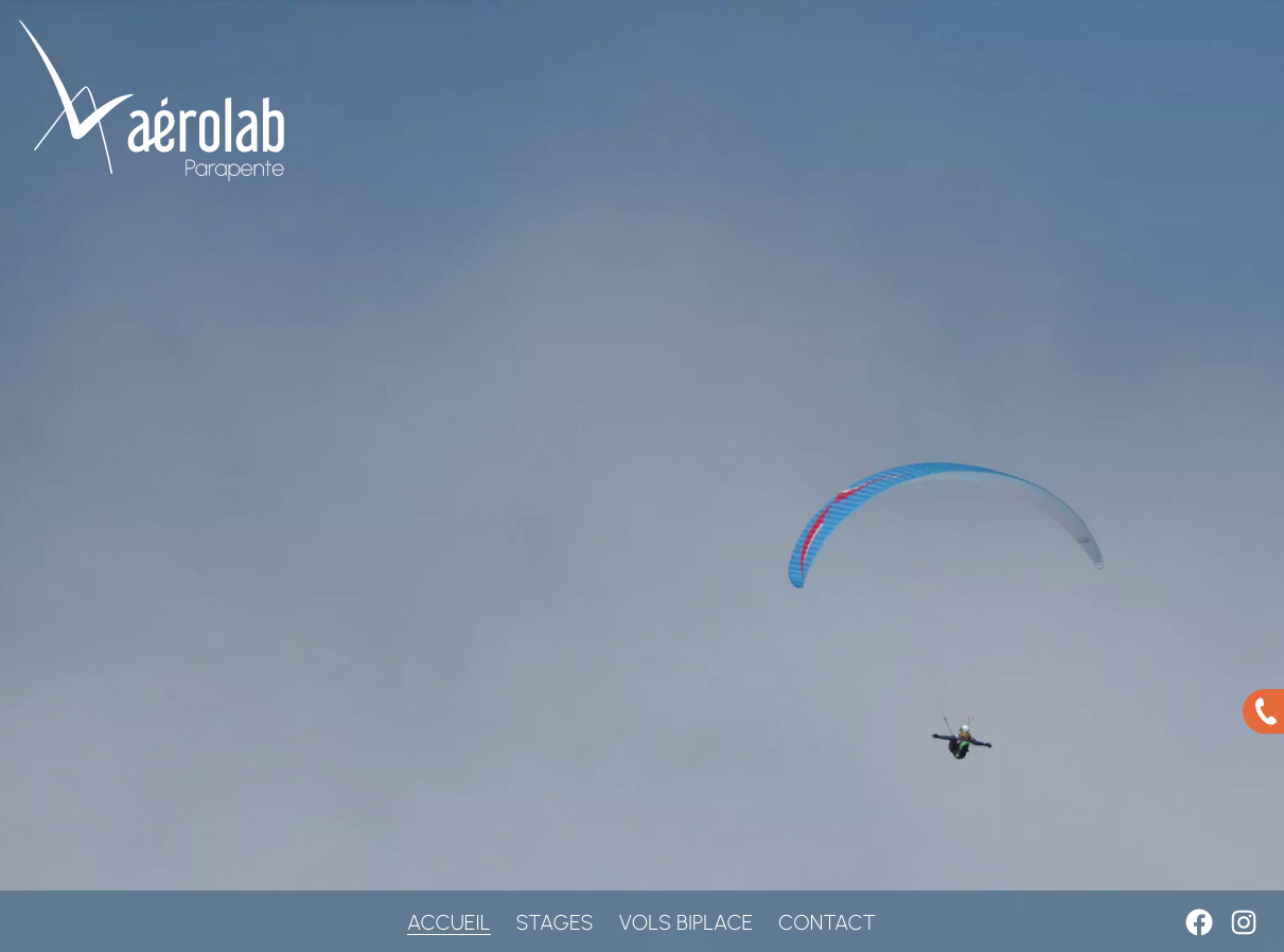 Aerolab, site web d’une école de parapente du Vercors