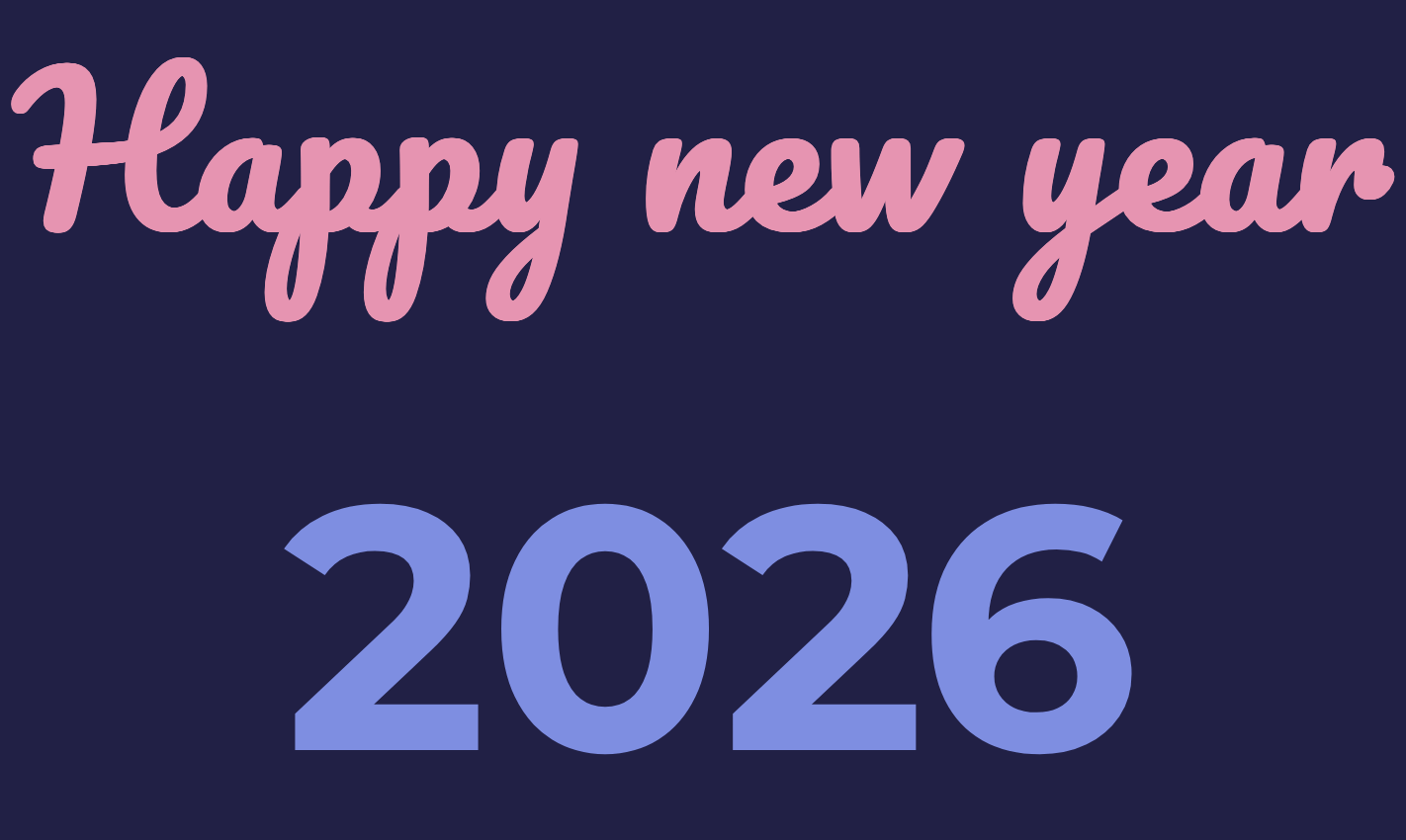 Bonne année 2026